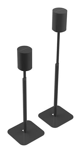 Alt View 5. Flexson - FLEXSON Essentials Adjustable Floor Stands for Sonos Era 100 (Black, Pair) - "NA".