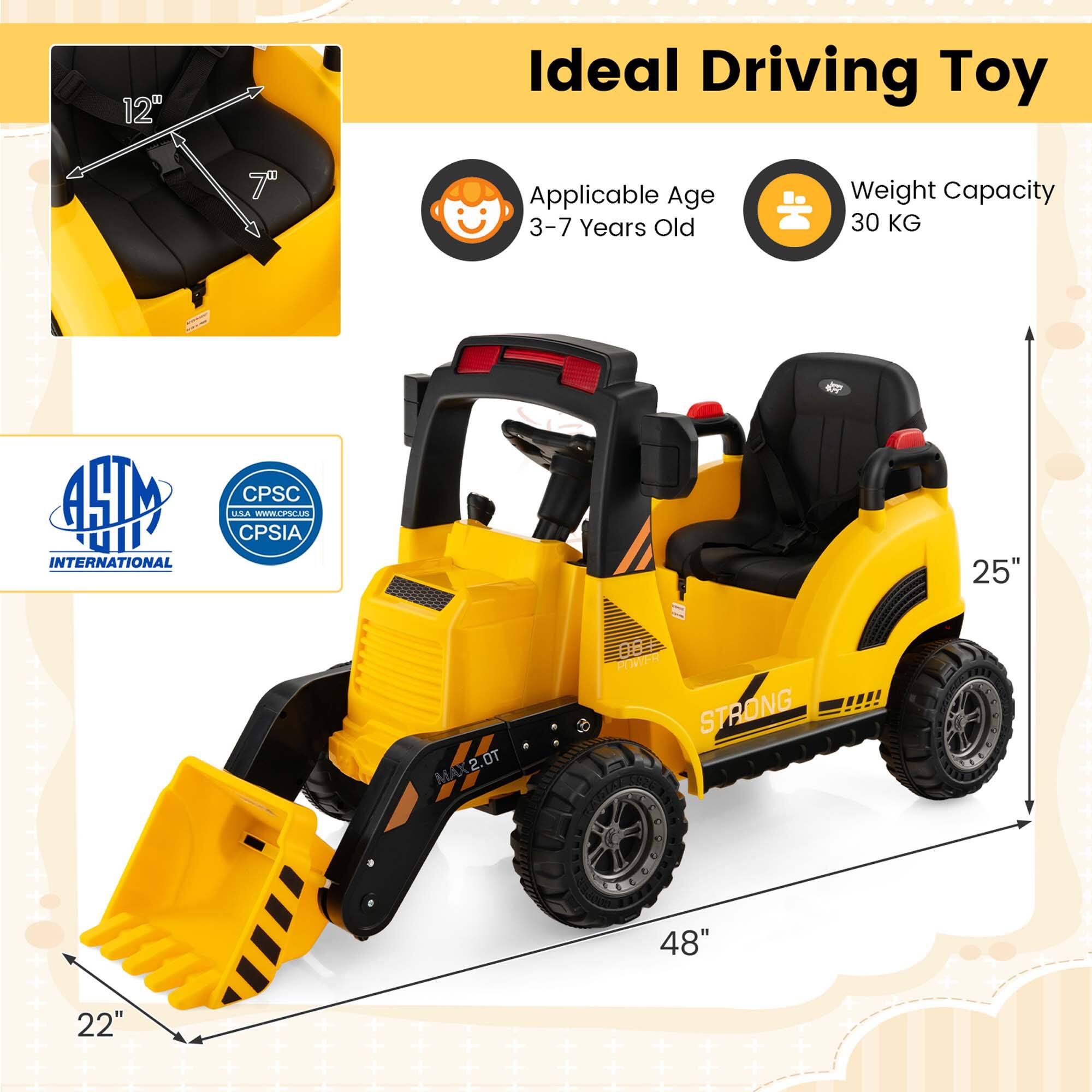 Ideal Driving Toy

Applicable Age: 3-7 Years Old

Weight Capacity: 30 KG

12" x 7"

25"

48"

22"

MAX 2.0T

INTERNATIONAL

ASTM

CPSC USA www.cpsc.gov CPSIA