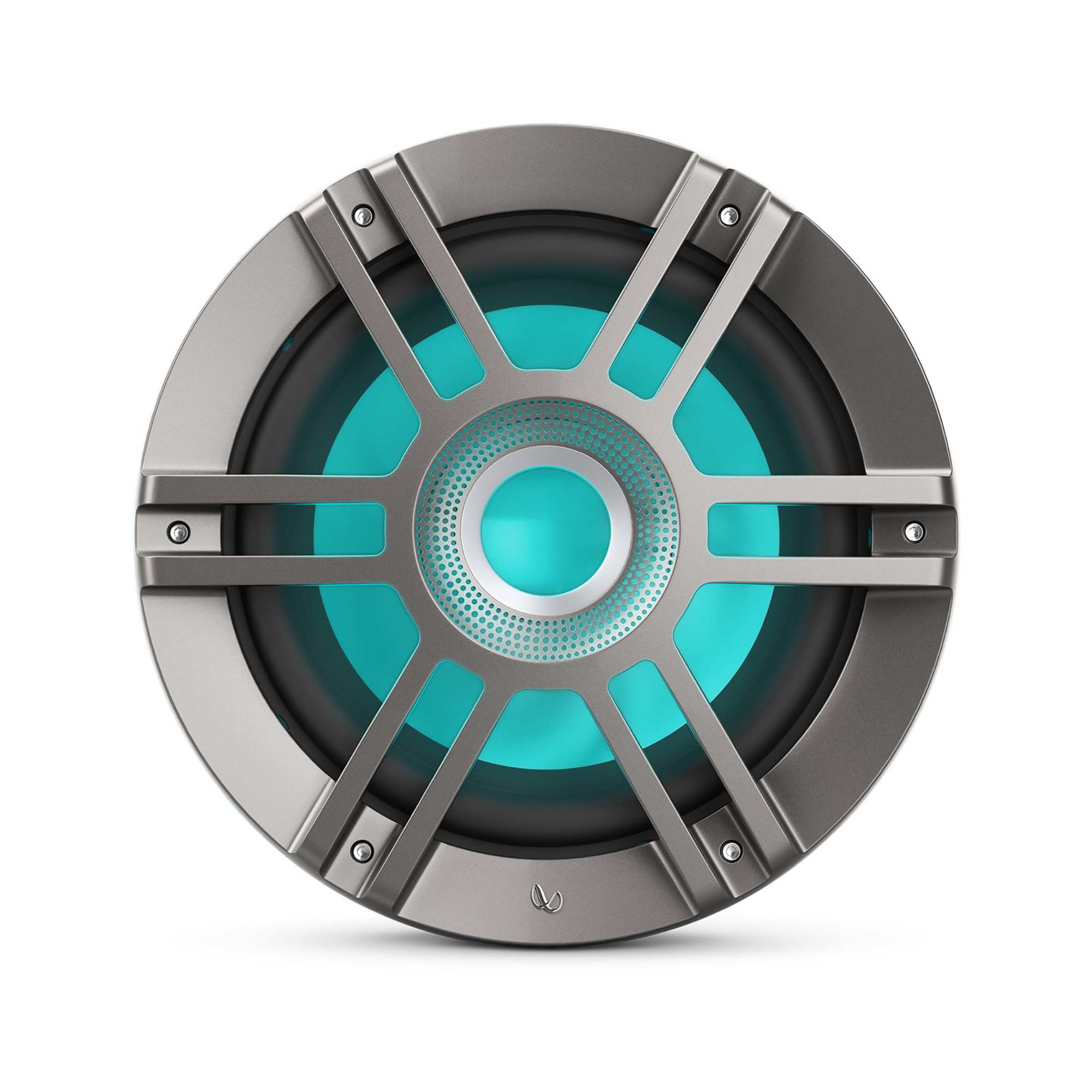 Alt View 10. Infinity - Infinity KAPPA1050MAM - Kappa Marine KAPPA1050M Titanium 10" Premium RGB LED Subwoofer - Black/Gray.