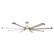 Alt View 4. Parrot Uncle - 72" Modern Silver LED Ceiling Fan with Remote Control and Aluminum Blades - Nickel.