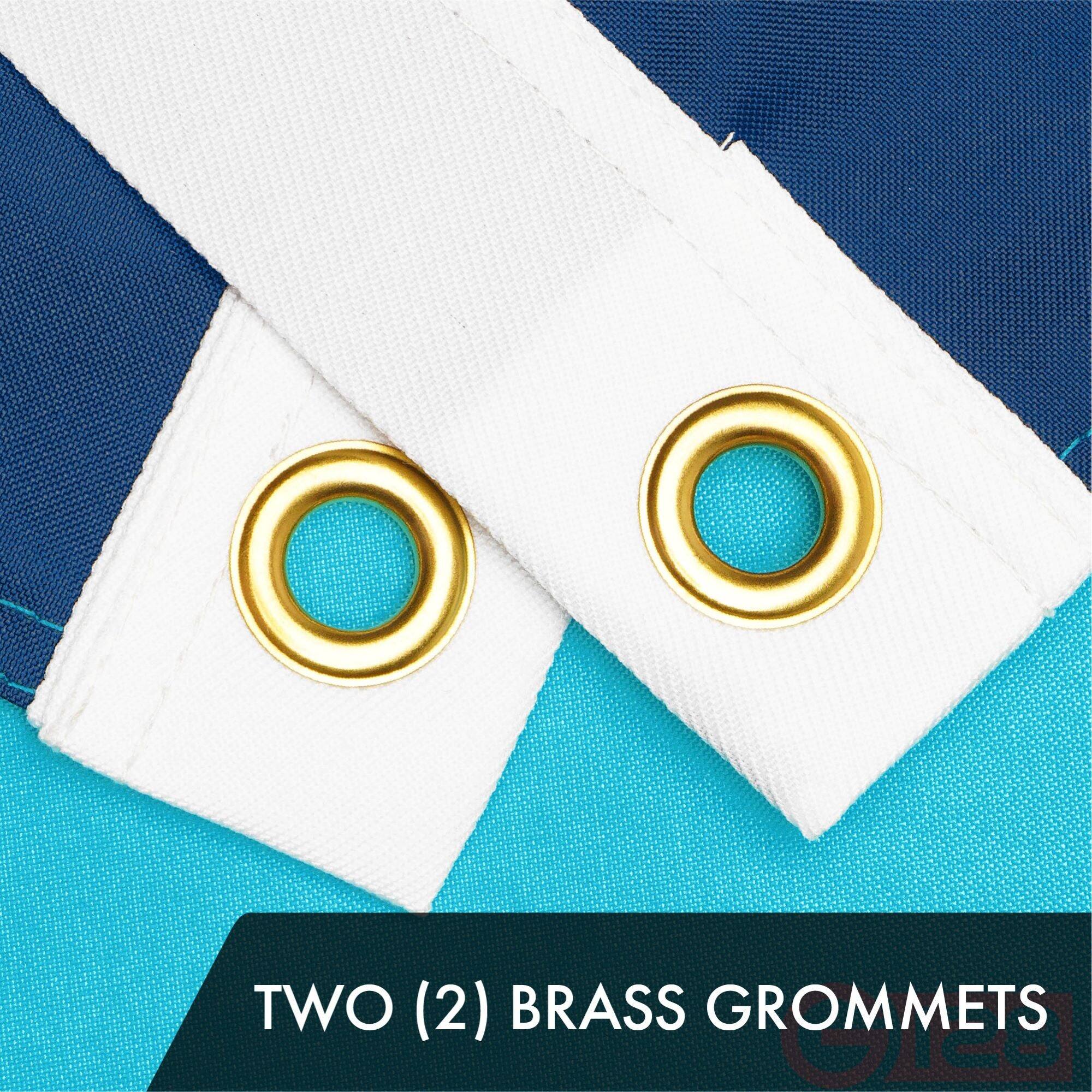 TWO (2) BRASS GROMMETS