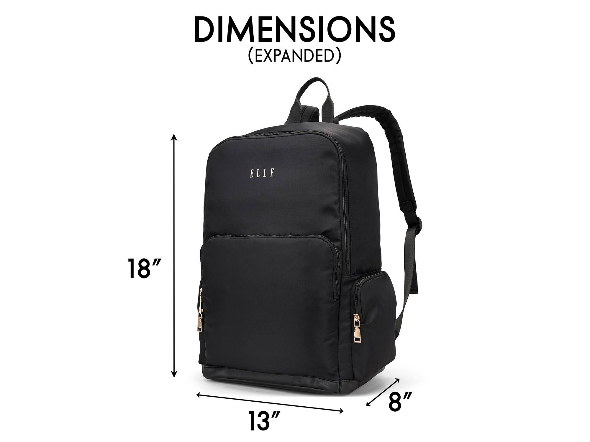 DIMENSIONS (EXPANDED)
ELLE
18"
13"
8"