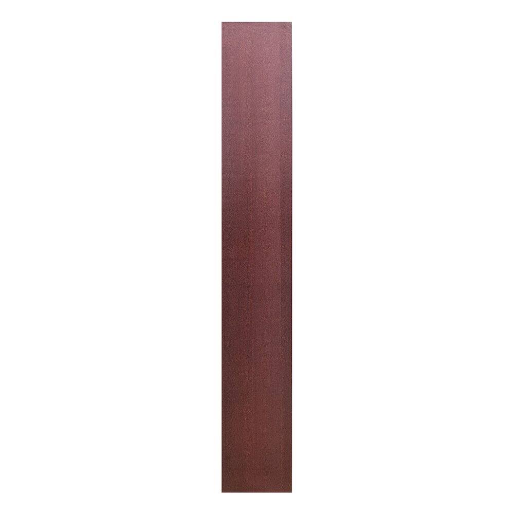 Back. Concepts in Wood - Double Wide Bookcase 10 Shelves Cherry Finish - Red.