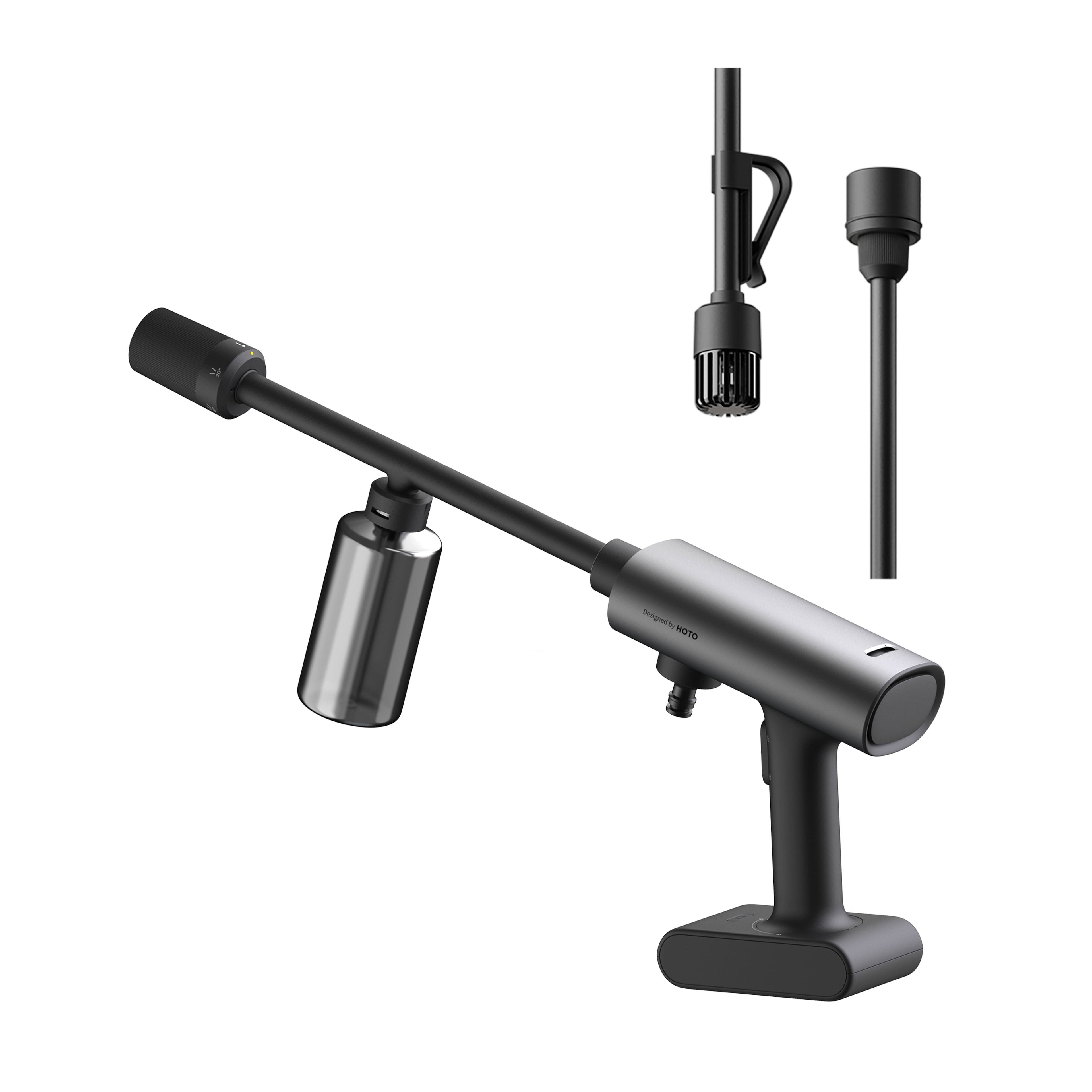 Front Zoom. HOTO - 20V Electric Pressure Washer Pro up to 290psi at 1.3GPM (1 X 20V Battery and 1 X Charger) - Black.