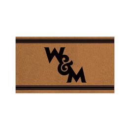 Evergreen Enterprises - William & Mary Tribe 28" x 16" Primary Logo Outdoor Coir Entryway Mat - Multicolor