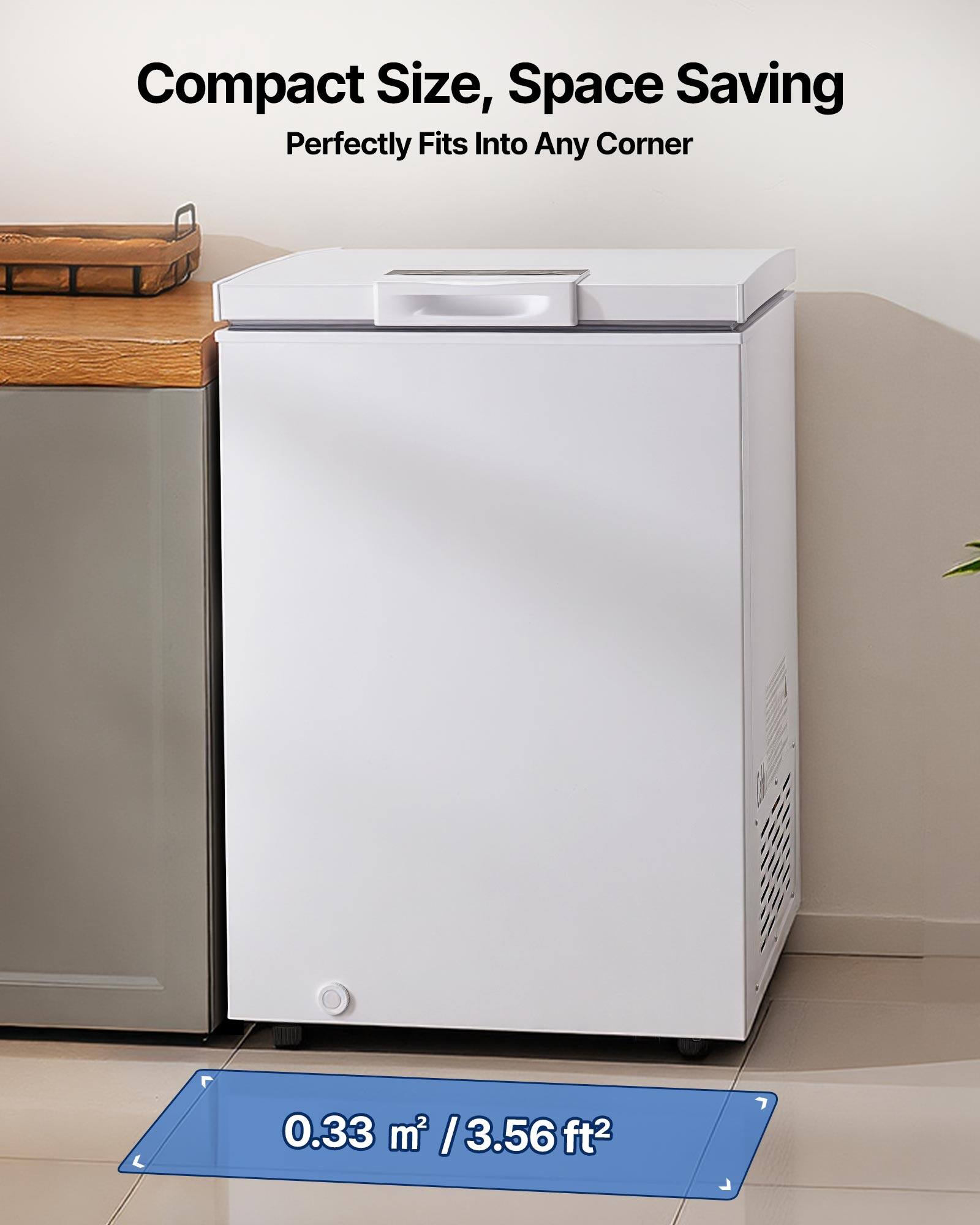 Compact Size, Space Saving  
Perfectly Fits Into Any Corner  
0.33 m² / 3.56 ft²