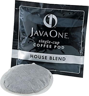 JavaOne - House Blend Coffee Packet, Medium Roast, 0.3 oz., 14 Pods/Box