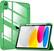 Front. DTTO - Case for iPad (A16) 11-inch 2025 and iPad 10th Generation 10.9 Inch 2022, Clear Back and TPU Shockproof Frame Cover - Grass Green.