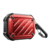 Front. SUPCASE - Apple AirPods Pro 1 & 2 Unicorn Beetle PRO Rugged Case Waterproof Case - Metallic Red.