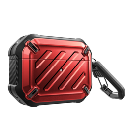 SUPCASE - Apple AirPods Pro 1 & 2 Unicorn Beetle PRO Rugged Case Waterproof Case - Metallic Red