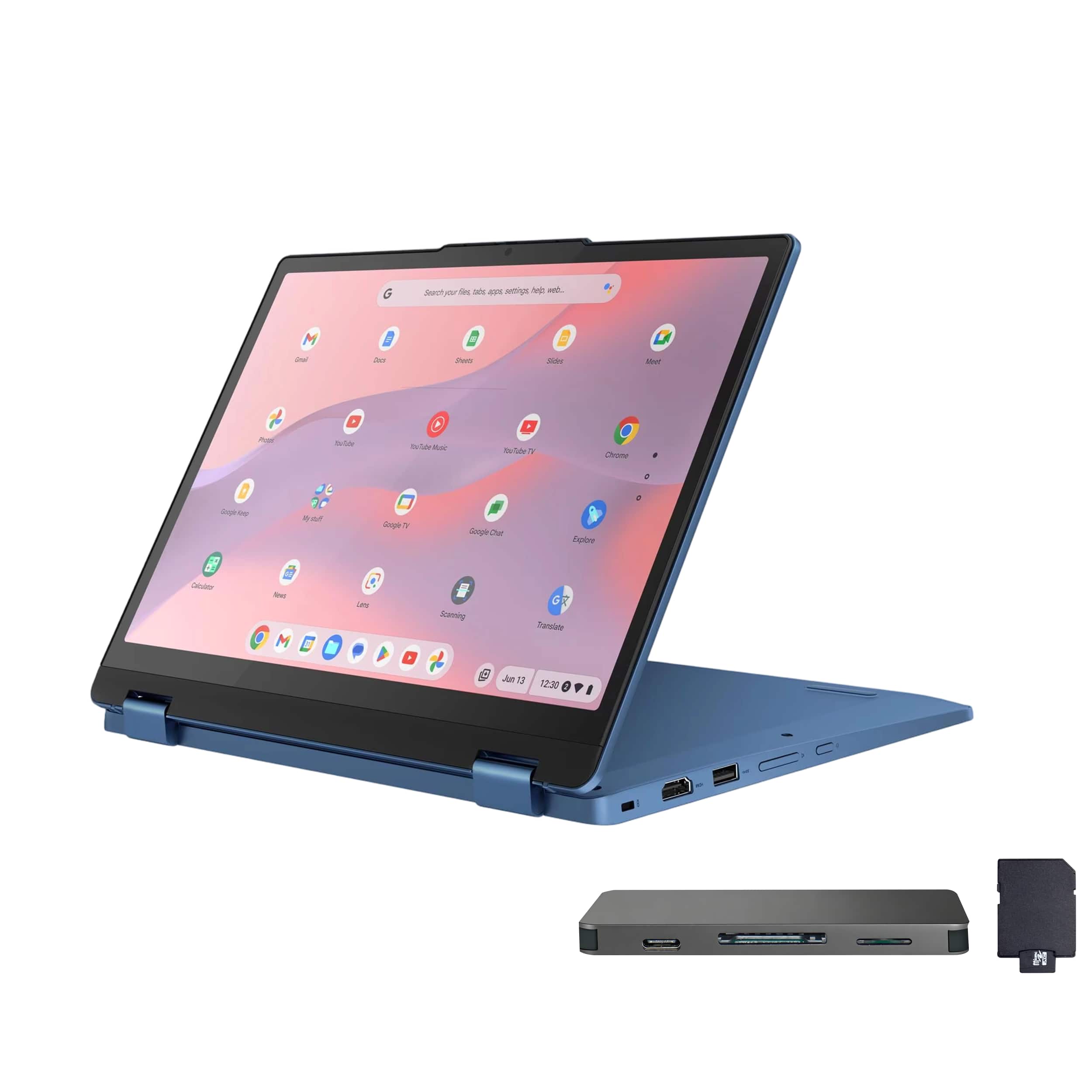 Lenovo - IdeaPad Flex 3i Chromebook Laptop - 12.2" 2K Touchscreen - Intel N100 2023 - 4GB Memory - 224GB Storage - Abyss Blue