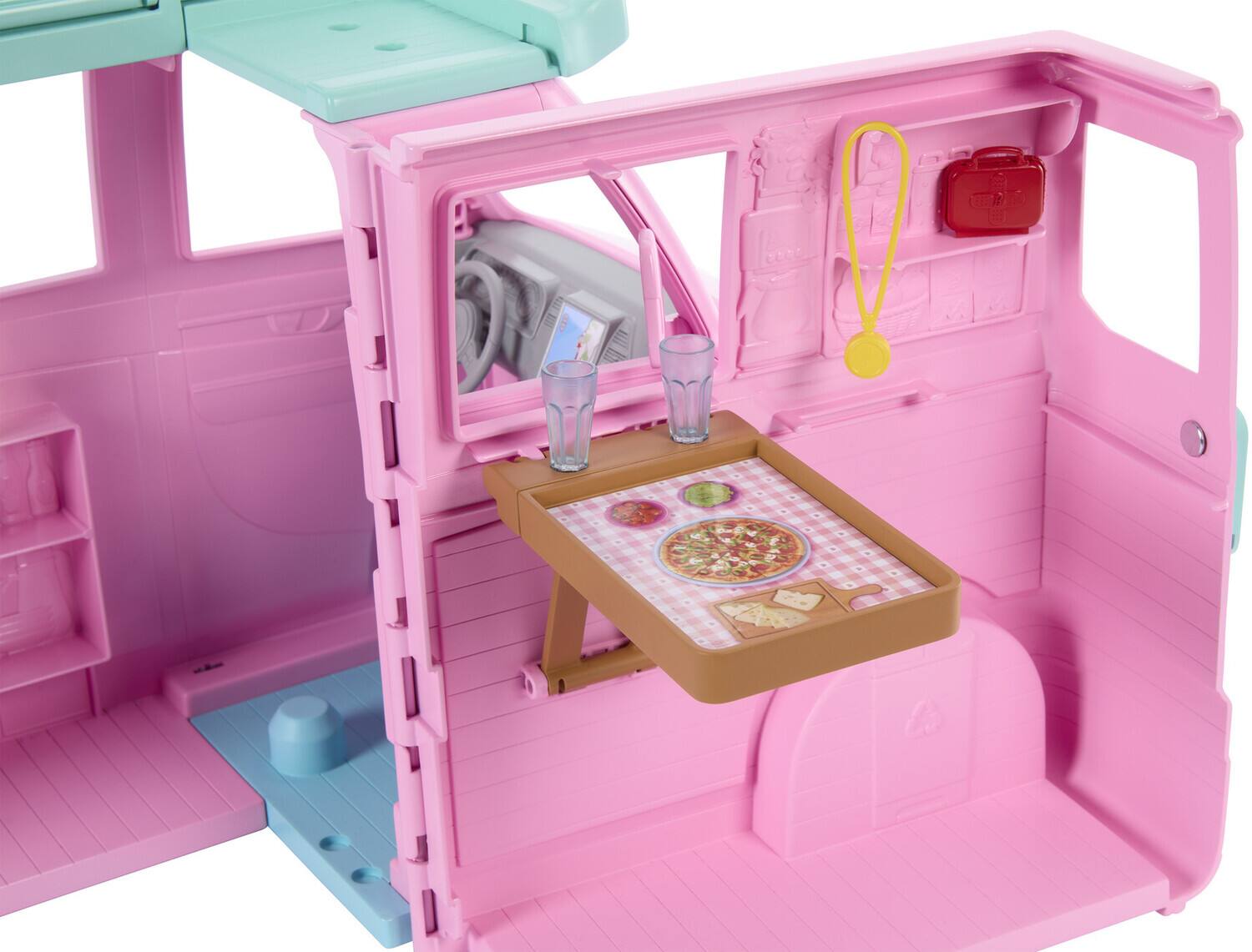 Alt View 4. Mattel - Barbie Dream Land Road Trip Camper Vehicle Playset   - COLLECTIBLES - Multicolor.