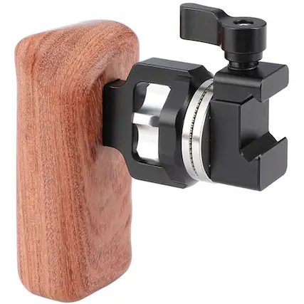Front. CAMVATE - CAMVATE Quick Release Wooden Hand Grip (Left Side).