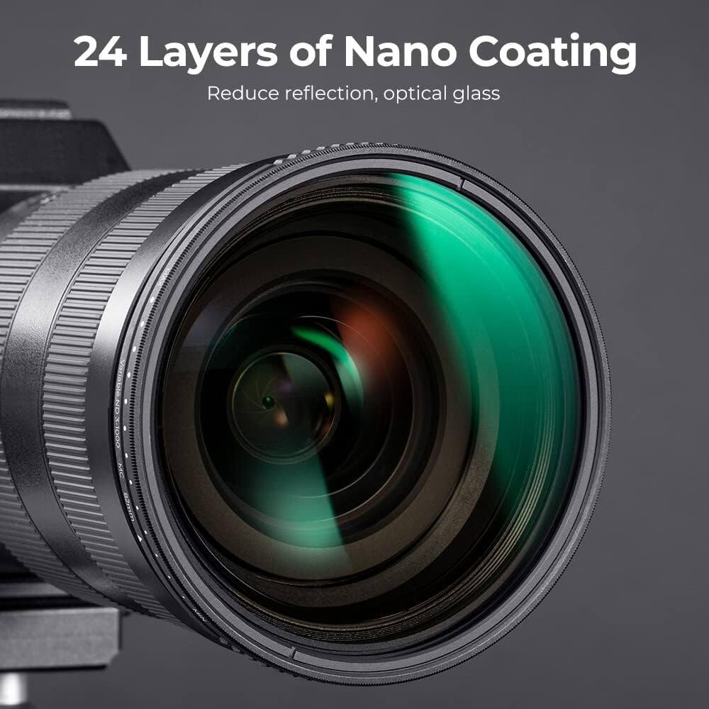 24 Layers of Nano Coating  
Reduce reflection, optical glass