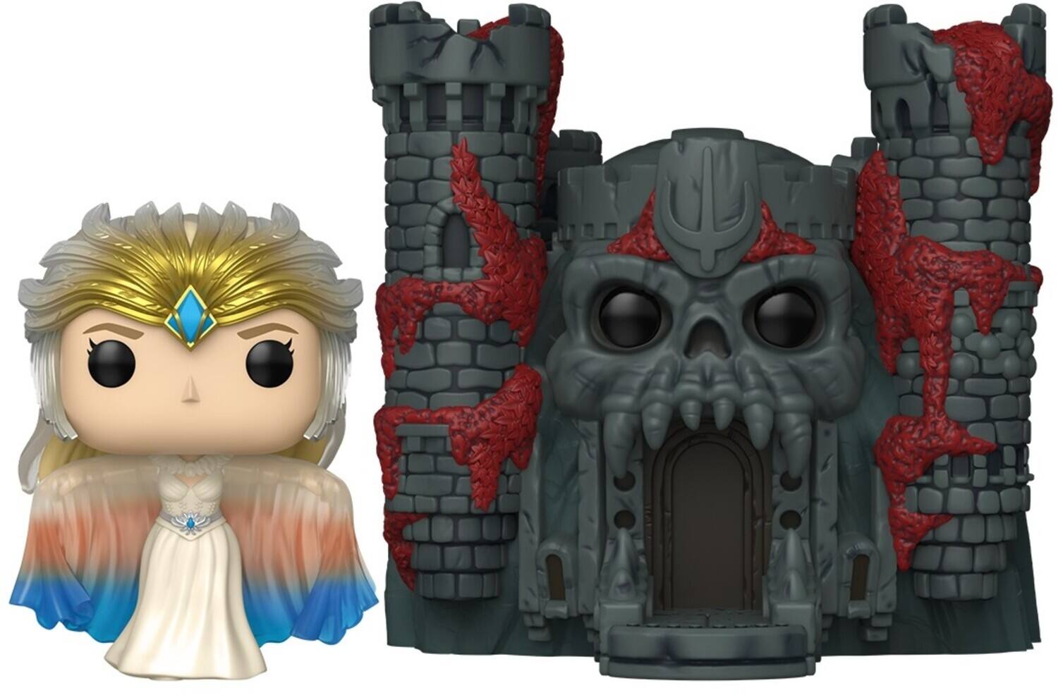 Front. Funko - Funko POP! Town: Masters of the Universe - Sorceress with Castle Grayskull (He-Man, MOTU)   - COLLECTIBLES - Multicolor.