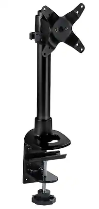 Front. Mount-It! - Single Monitor Desk Mount for Up to 32″ Screens – Tilt, Swivel, Rotate & Height Adjustable, Black - Black.