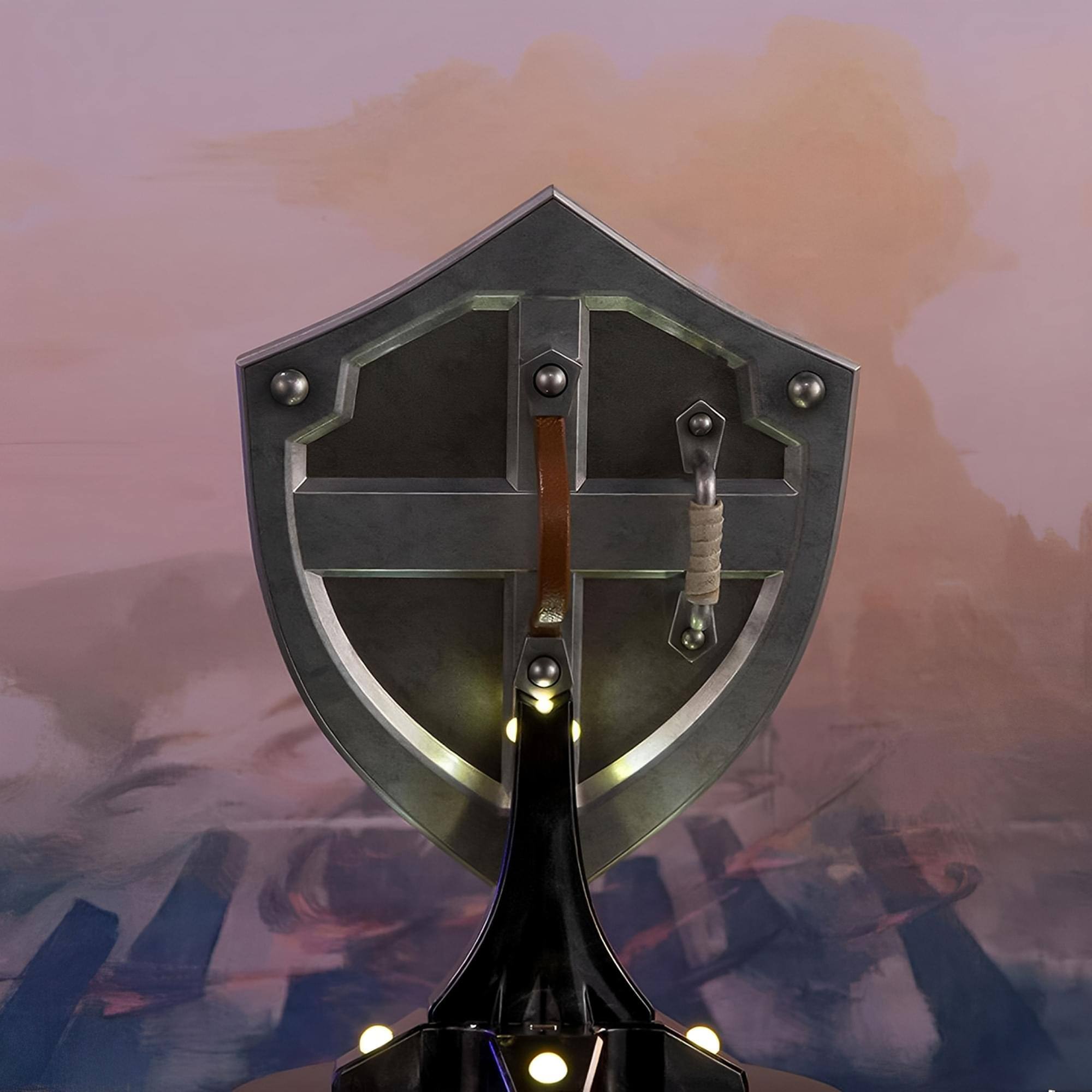 Alt View 2. Dark Horse Comics - The Legend of Zelda Breath of the Wild Hylian Shield Statue | Collector Edition - Blue.