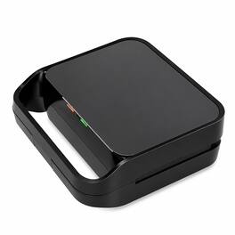 RYHNUYNE - 3-in-1 Electric Sandwich Maker and Waffle Grill, 850W Panini Press, Removable Non-Stick Plates, Tempered Glass Top - Black