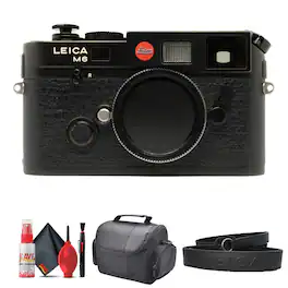 Bundle - Leica - M6 Rangefinder 35mm Fully Mechanical Operation Camera (10557) + Bag + More