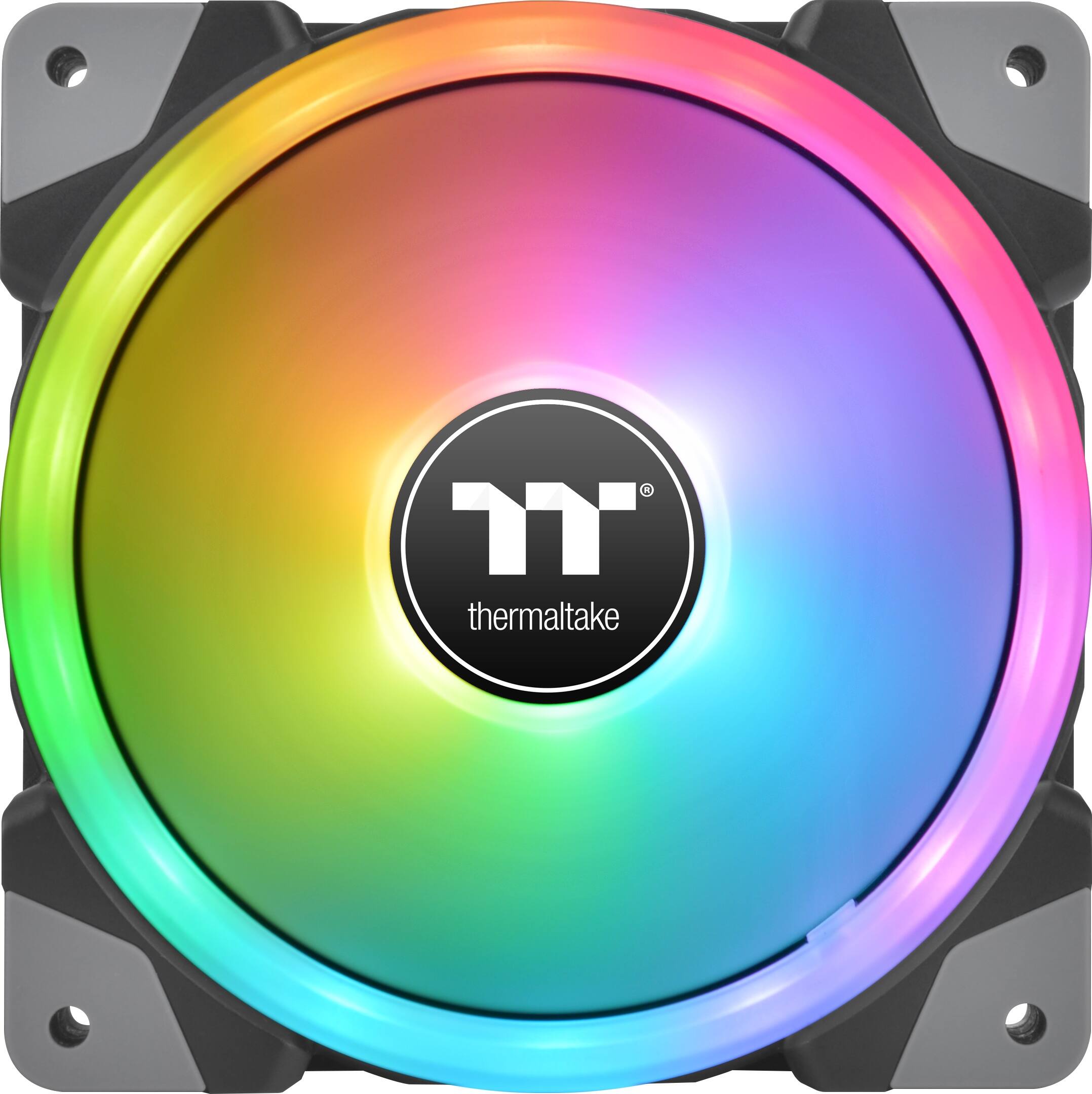 Alt View 1. Thermaltake - SWAFAN EX 14 RGB PC Cooling Fan TT Premium Edition (3-Pack) - Black.