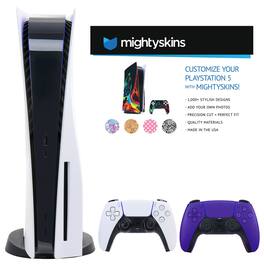 PS5 Core with Extra Purple Dualsense Controller and Skins Voucher - PlayStation 5