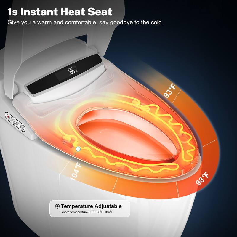 1s Instant Heat Seat  
Give you a warm and comfortable, say goodbye to the cold  

Temperature Adjustable  
Room temperature 93°F 98°F 104°F