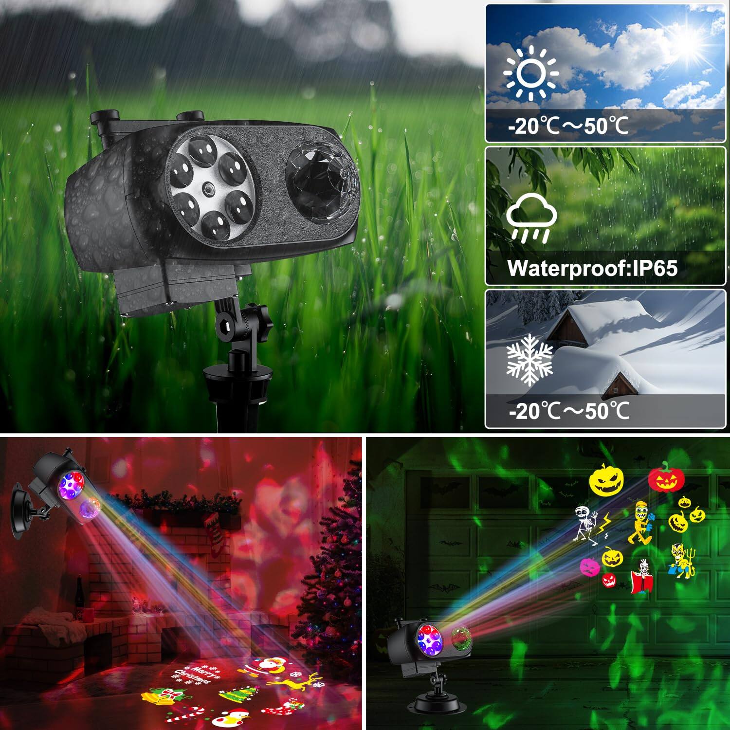 -20°C ~ 50°C  
Waterproof: IP65  
-20°C ~ 50°C