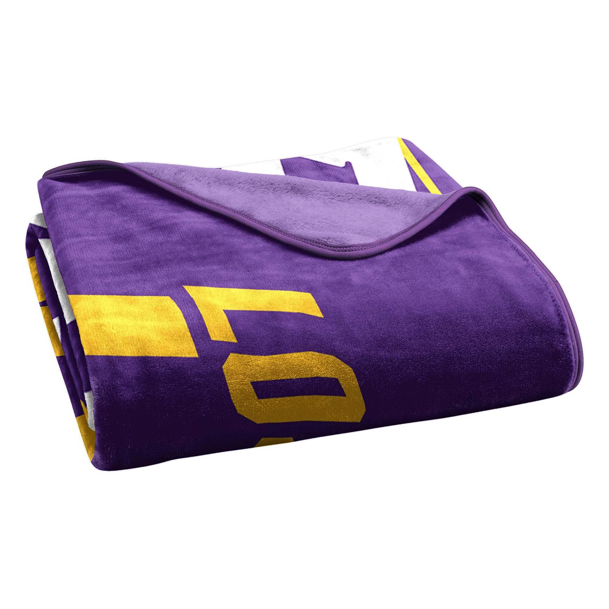 Back. Sweet Home Collection - NBA Los Angelos Lakers 60" x 80" Raschel Throw Blanket - Purple.