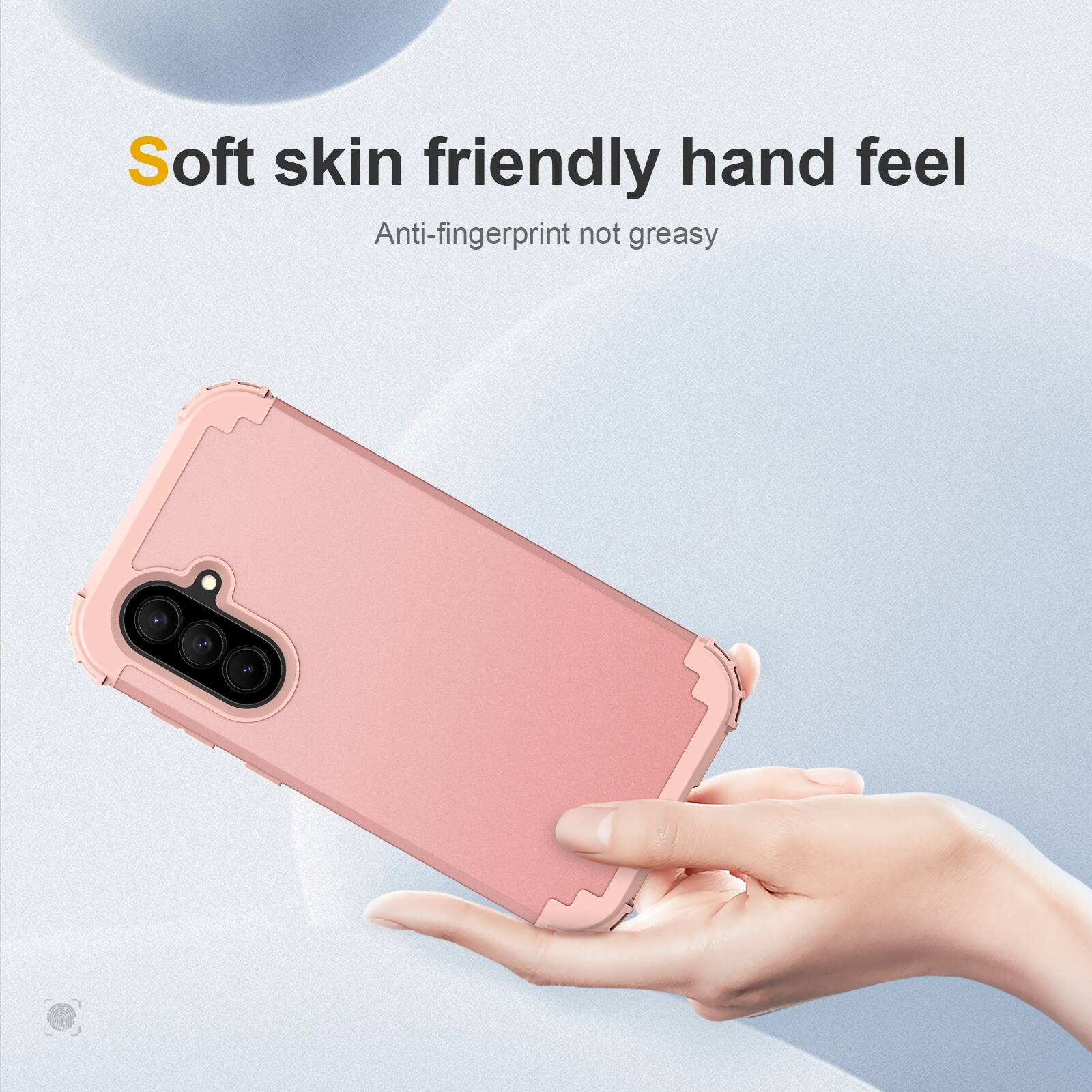 Soft skin friendly hand feel  
Anti-fingerprint not greasy