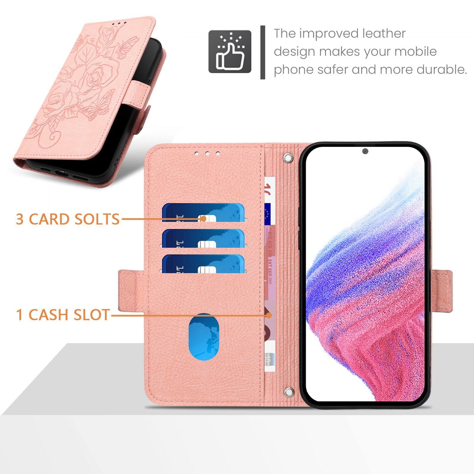 The improved leather design makes your mobile phone safer and more durable.

3 CARD SLOTS

1 CASH SLOT