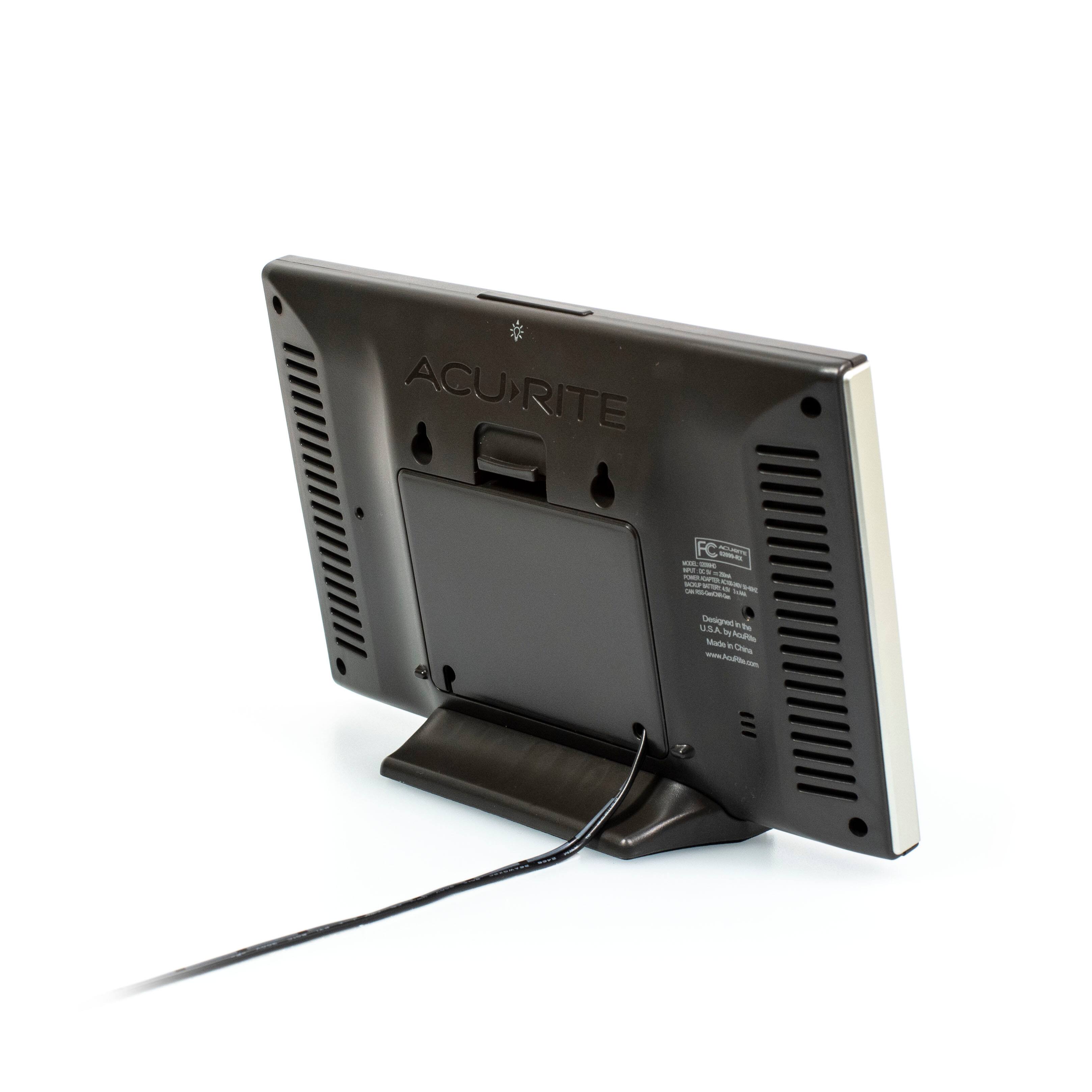 Alt View 11. AcuRite - Weather Station with Color Display and Wireless Sensor for Indoor and Outdoor Conditions - Black.
