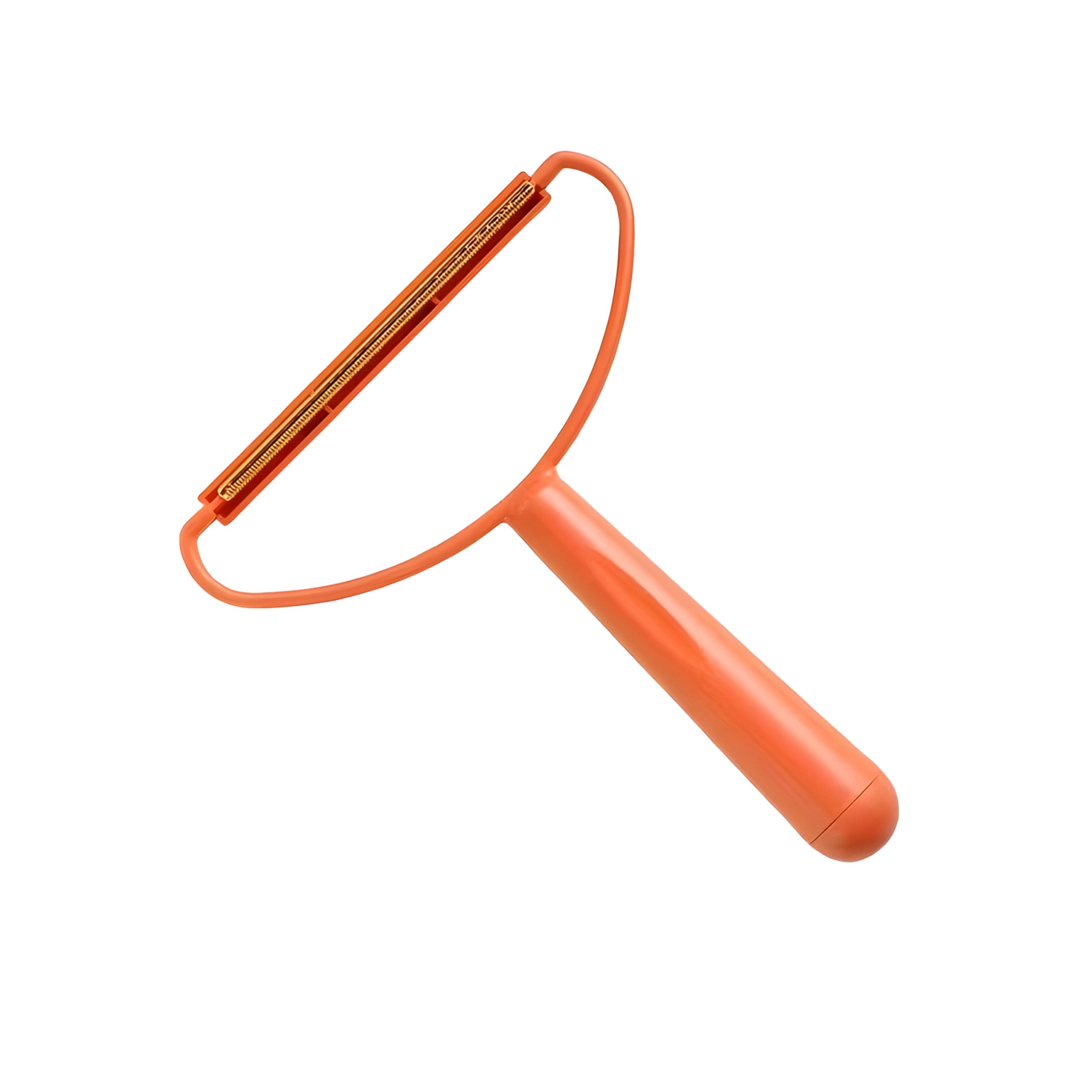Kitcheniva - Plastic Manual Fabric Shaver Lint Remover, Orange - Removes Dust, Pet Hair & Lint