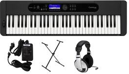 Casio - CTS400 Premium Pack with Stand, Adapter, and Headphones