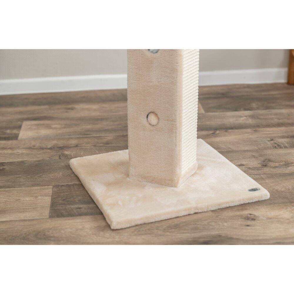 Alt View 4. TRIXIE - Soria Plush & Sisal Square Scratching Posts, Cat Toys for Hunting - Beige.