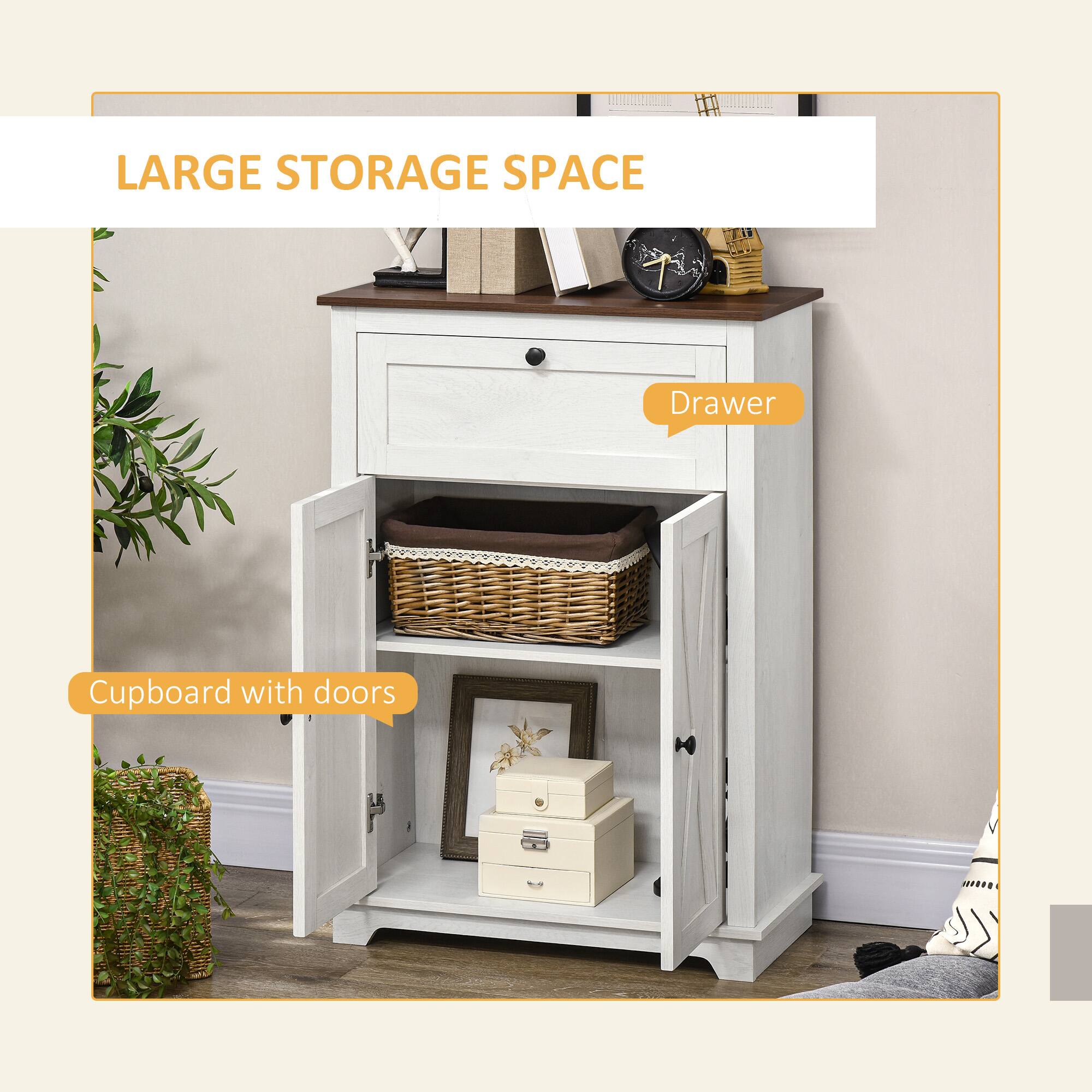 LARGE STORAGE SPACE

Drawer

Cupboard with doors