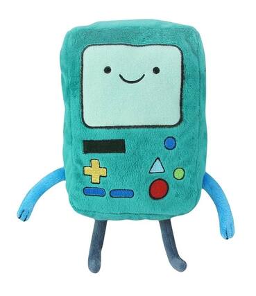 Front. Jazwares - Adventure Time With Finn & Jake 12" BMO Beemo Plush Toy - Aqua.