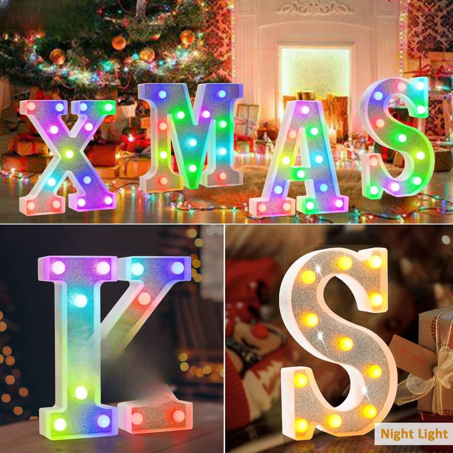 Paradigms Interiors Colorful Light Up Letters Led Marquee Letter Sign ...