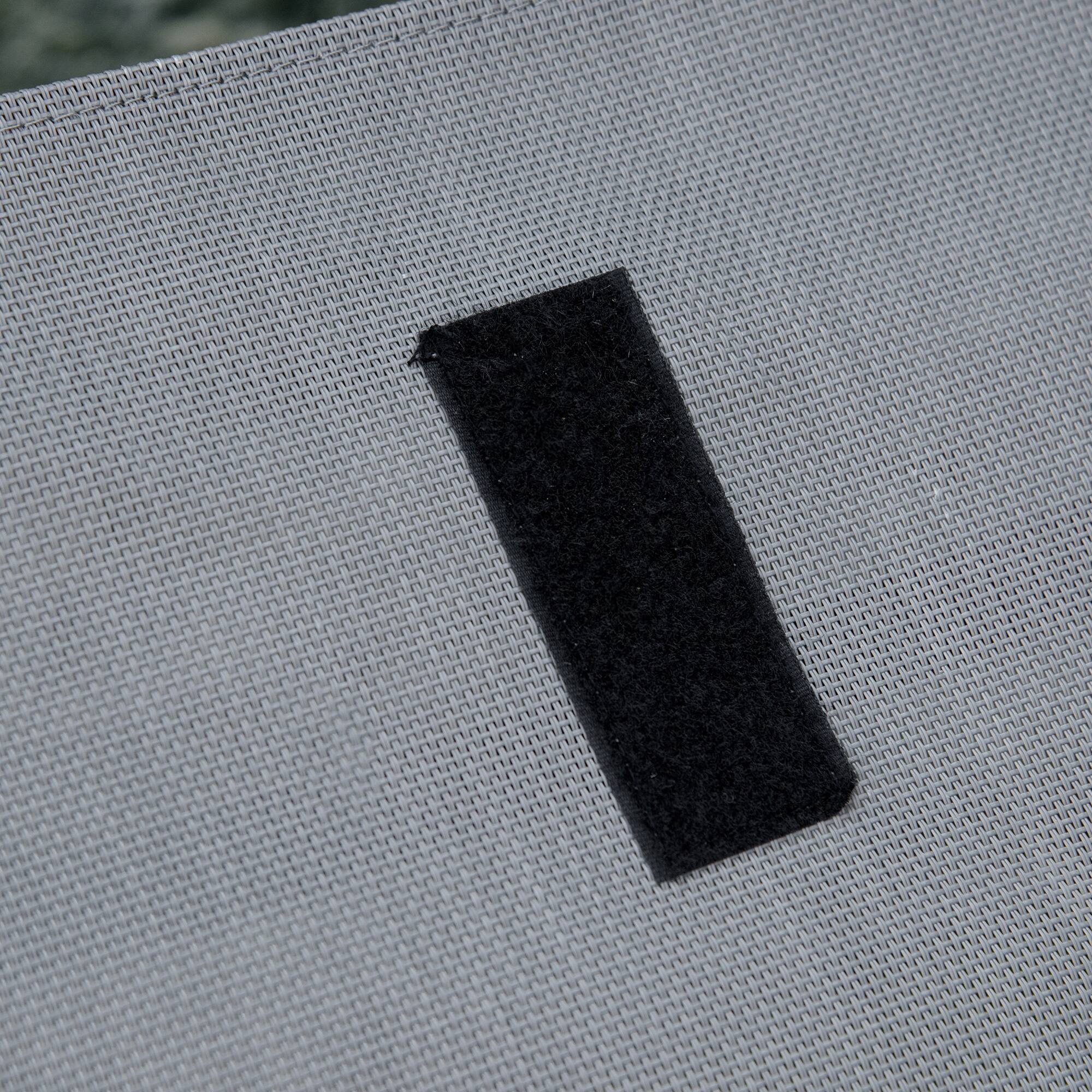 Alt View 4. Outsunny - Rocking Chair, Zero Gravity Patio Chaise Sun Lounger, Outdoor Rocker, UV Water Resistant, Pillow for Sunbathing, Lawn - Gray.