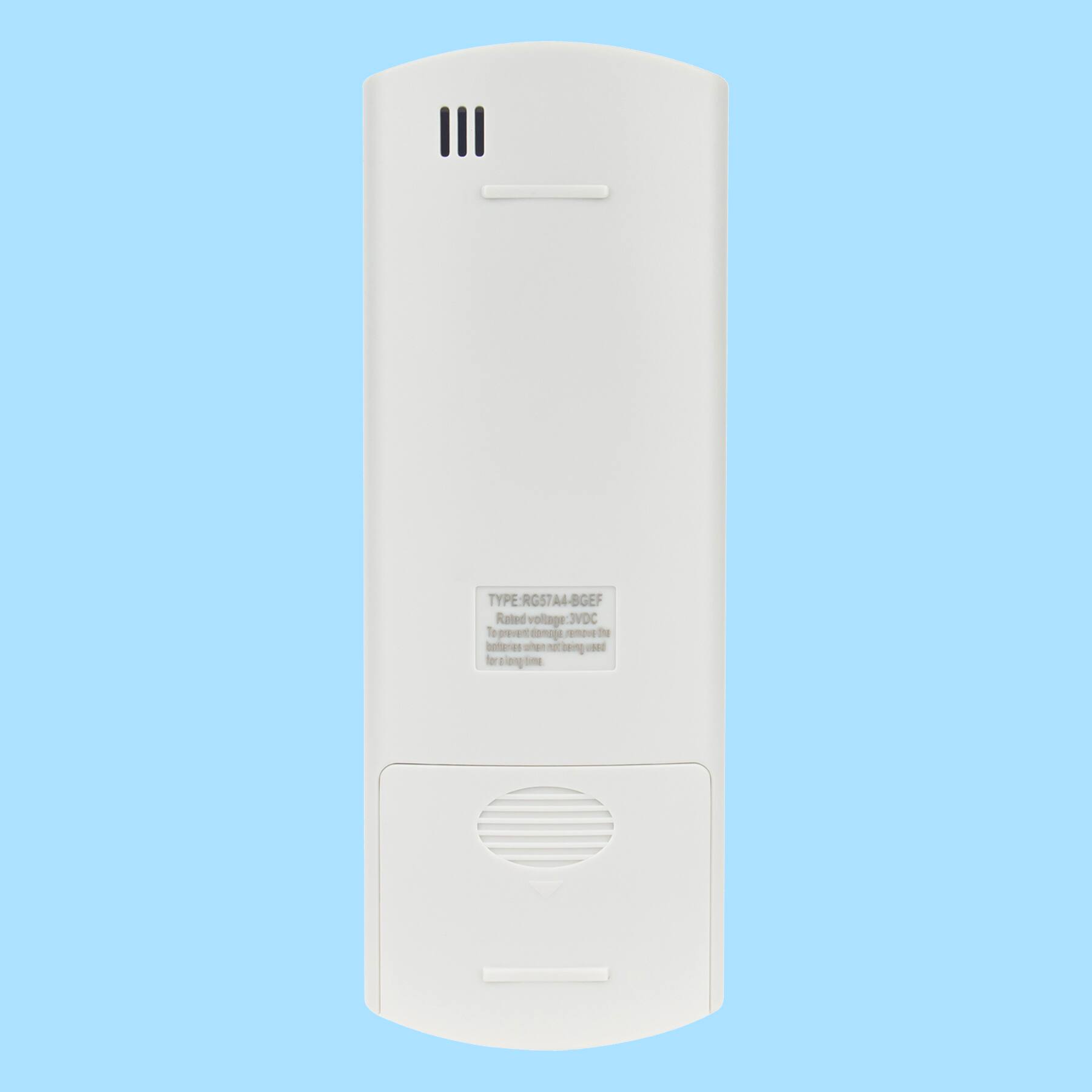 TYPE: RG57A4-BGEF  
Rated voltage: 3VDC  
To prevent damage to batteries when not being used for a long time, remove the batteries.