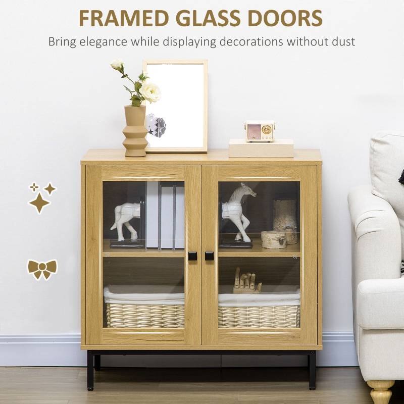 FRAMED GLASS DOORS  
Bring elegance while displaying decorations without dust