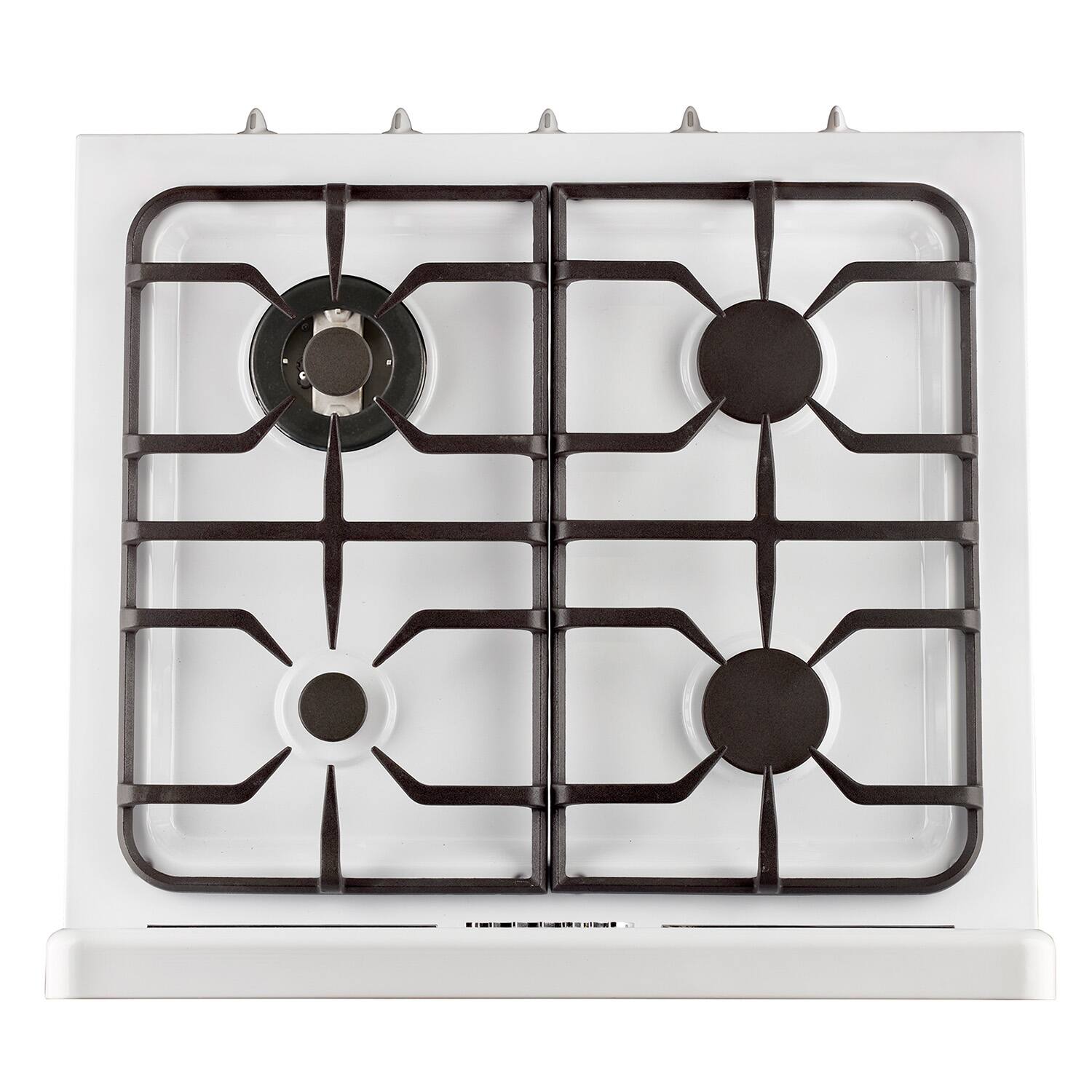 Alt View 11. Unique Appliances - 30 in. Wide 4 burner Classic Retro 3.9 Cu. Ft. Freestanding Gas Convection Range - Marshmallow White.