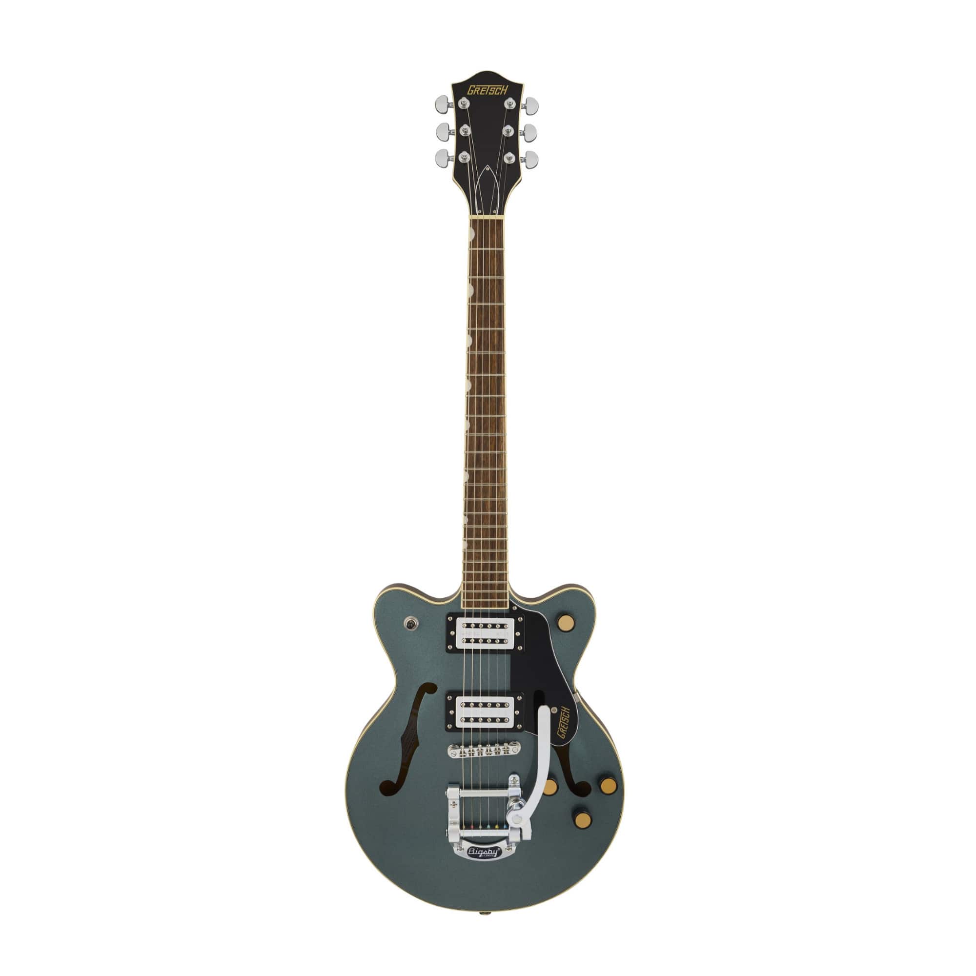 Gretsch - G2655T Streamliner Center Block Jr. Double-Cut Bigsby (Gunmetal, 2 Tone) price history on PriceWatchPro
