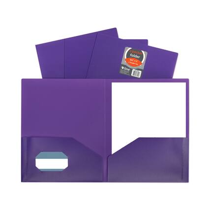 2-Pocket Folder
8.5" x 11"
Transparent Poly
Line