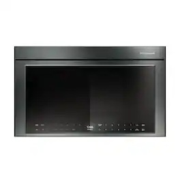 KitchenAid - 1.1 Cu. Ft. Convection Over-the-Range Smart Microwave Oven with Sensor Cooking and Flush Built-In Design - Juniper