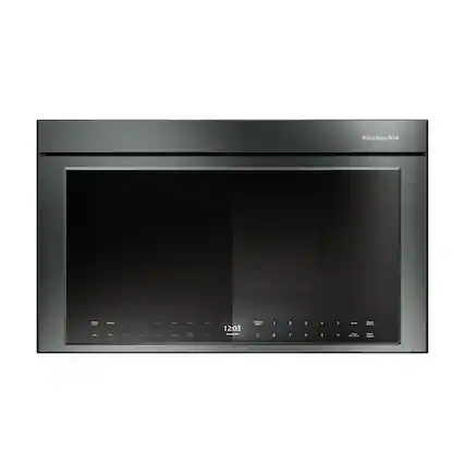 KitchenAid - 1.1 Cu. Ft. Convection Over-the-Range Smart Microwave Oven with Sensor Cooking and Flush Built-In Design - Juniper