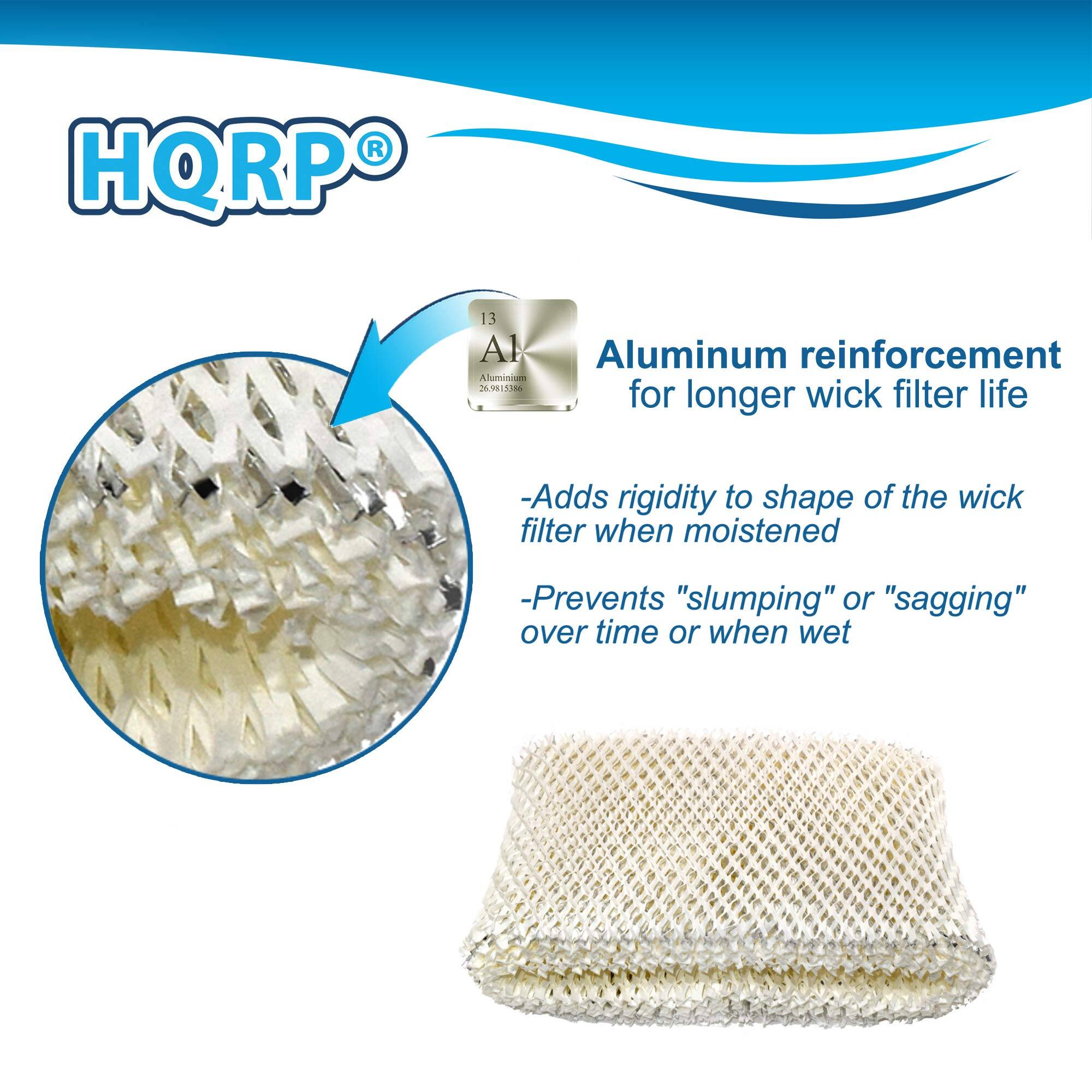 HQRP 13 Al Aluminum reinforcement Aluminam 3081108 for longer wick filter life  
- Adds rigidity to shape of the wick filter when moistened  
- Prevents "slumping" or "sagging" over time or when wet