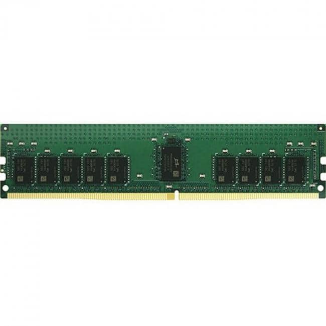 Synology - 16GB DDR4 SDRAM Memory Module - For Server - 16 GB DDR4 SDRAM - ECC - Registered - 288-pin - DIMM - Black