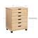 Alt View 16. Linon Home Décor - Monte Wide Six-Drawer Rolling Storage Cart - Natural.