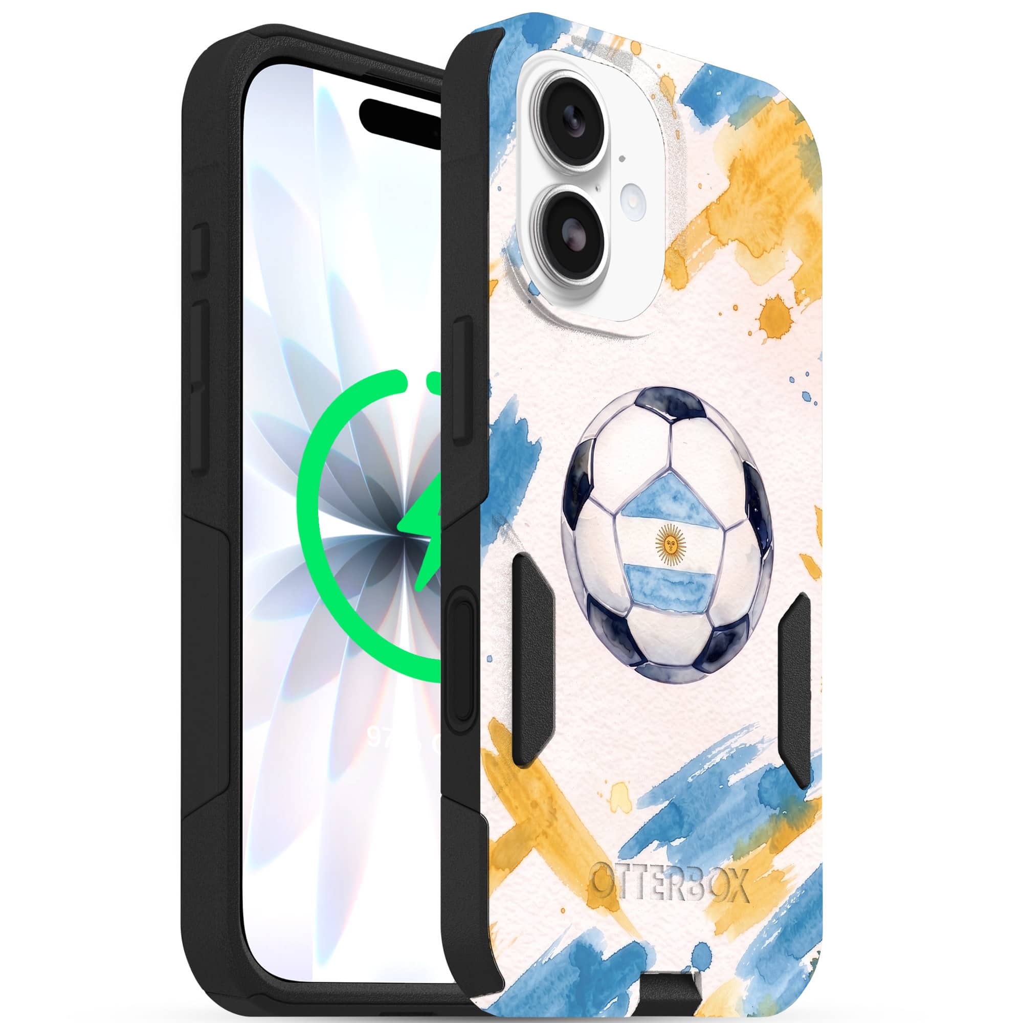 OtterBox - Argentina Soccer Phone Case - Commuter Magsafe Series - Multicolored