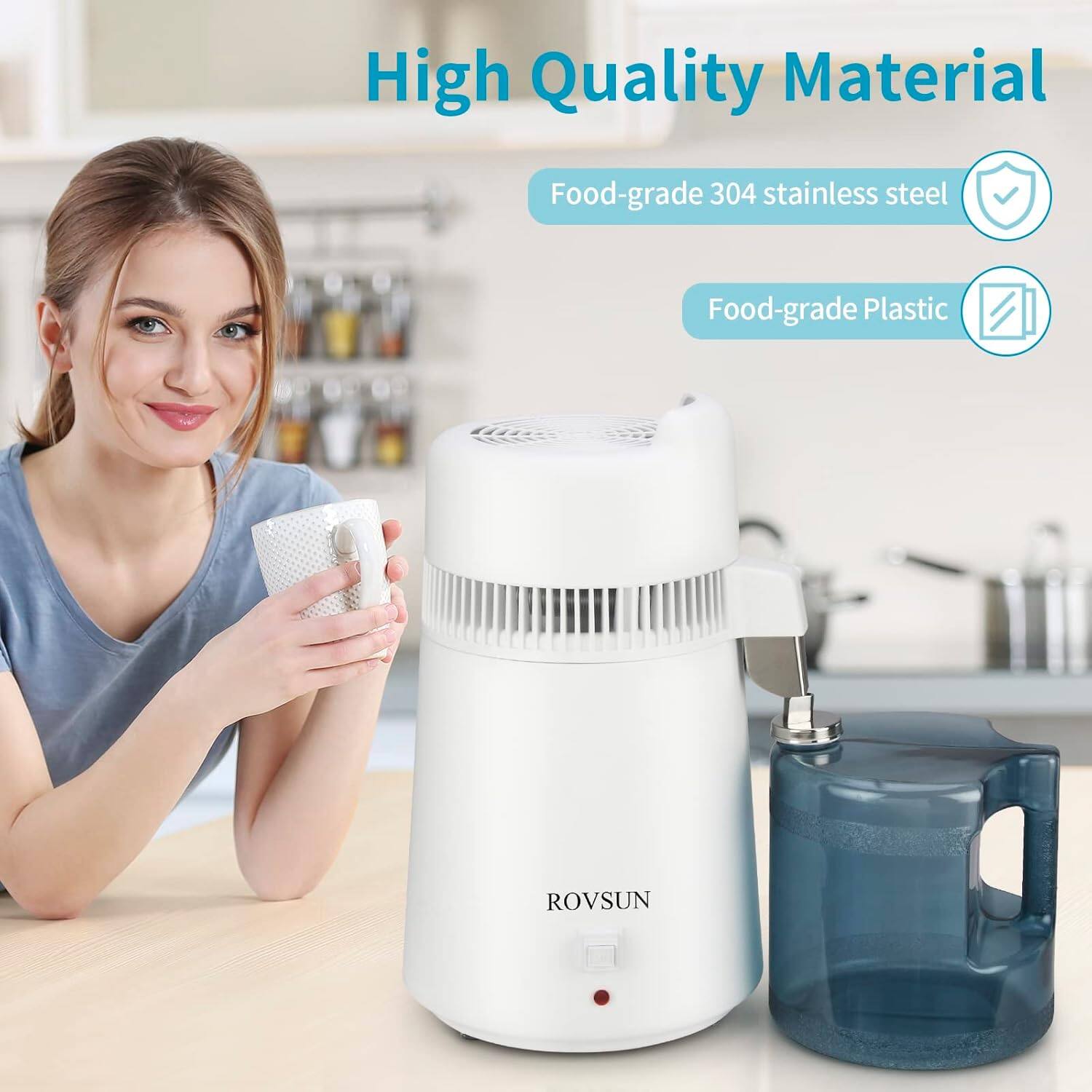 High Quality Material  
Food-grade 304 stainless steel  
Food-grade Plastic  
ROVSUN